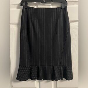 White House Black Market Black Pinstripe Pencil Skirt